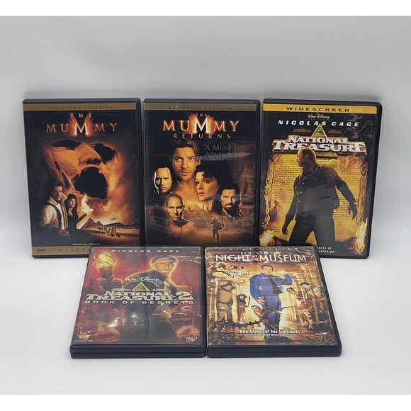 Other - Adventure DVD Lot Mummy Mummy Returns National Treasure Night At The Museum